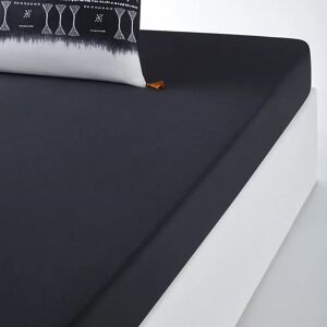 LA REDOUTE INTERIEURS Sábana bajera de algodón lavado - Gris - Cama, 90-180cm LA REDOUTE INTERIEURS Sábana bajera de algodón lavado - Gris - Cama, 90-180cm