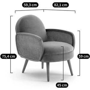 La Redoute Interiors Fauteuil en velours Buisseau - Fauteuil La Redoute Interiors Fauteuil en velours Buisseau - Fauteuil