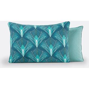 Funda de almohada de percal de algodón puro - Art déco Azul Funda de almohada de percal de algodón puro - Art déco Azul