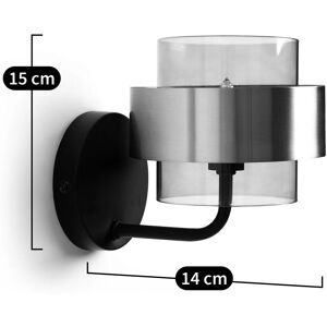Aplique de Pared Redoute Interieurs - Negro - Metal y Vidrio Aplique de Pared Redoute Interieurs - Negro - Metal y Vidrio