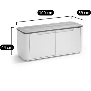 LA REDOUTE INTERIEURS Banco zapatero con 2 puertas - Mueble LA REDOUTE INTERIEURS Banco zapatero con 2 puertas - Mueble