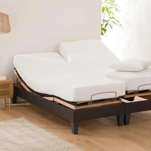 LA REDOUTE INTERIEURS Sábana bajera de algodón - Cama ajustable - Marrón LA REDOUTE INTERIEURS Sábana bajera de algodón - Cama ajustable - Marrón