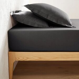 La Redoute Interieurs Scenario - Karbongrau - 140x190 cm - Funda ajustable La Redoute Interieurs Scenario - Karbongrau - 140x190 cm - Funda ajustable