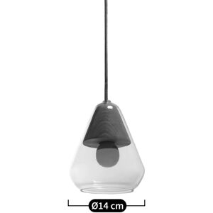 LA REDOUTE INTERIEURS Lámpara de techo de vidrio y madera Beige - Lámpara de techo LA REDOUTE INTERIEURS Lámpara de techo de vidrio y madera Beige - Lámpara de techo
