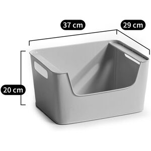 Contenedor de metal Am.pm - 37x20x29cm - Negro Contenedor de metal Am.pm - 37x20x29cm - Negro