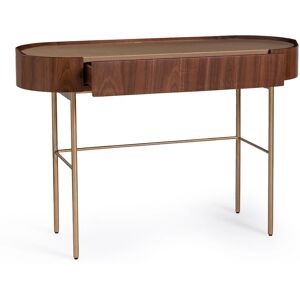 Am.pm Bureau-consolle en noyer et cuir - Style Art Déco Am.pm Bureau-consolle en noyer et cuir - Style Art Déco