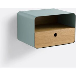 LA REDOUTE INTERIEURS JIMI Mesita de noche de pared - Verde contemporáneo LA REDOUTE INTERIEURS JIMI Mesita de noche de pared - Verde contemporáneo