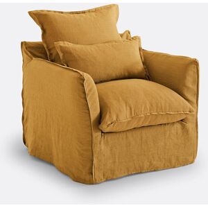 Copribeds Odna di La Redoute Interiors - Lino di Alta Qualità, Arancione Copribeds Odna di La Redoute Interiors - Lino di Alta Qualità, Arancione