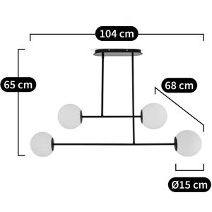 La Redoute Interieurs Lampe Suspendue Noire Atea - Éclairage de Plafond La Redoute Interieurs Lampe Suspendue Noire Atea - Éclairage de Plafond
