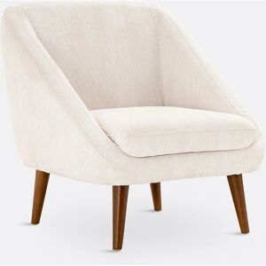 LA REDOUTE INTERIEURS Séméon Sillón Vintage - Terciopelo, Madera, Beige LA REDOUTE INTERIEURS Séméon Sillón Vintage - Terciopelo, Madera, Beige