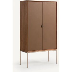 Armoire en Cuir de Noyer AM.PM - Design Minimaliste et Élégant Armoire en Cuir de Noyer AM.PM - Design Minimaliste et Élégant
