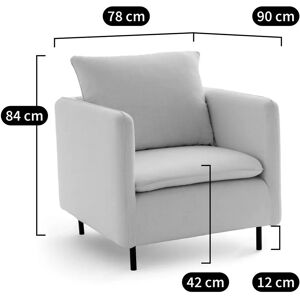 Sillón Ivete de La Redoute Interieurs - Lino/Viscosa - Amarillo Sillón Ivete de La Redoute Interieurs - Lino/Viscosa - Amarillo