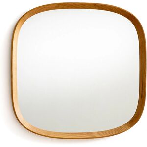 Miroir Orion en noyer FSC - 60cm Carré - Écologique Miroir Orion en noyer FSC - 60cm Carré - Écologique