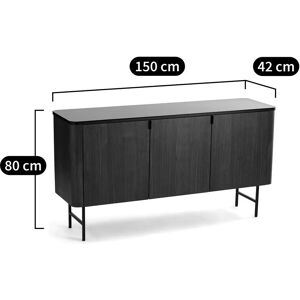 La Redoute Interieurs Helina Credenza in Noce - Mobile di Stoccaggio La Redoute Interieurs Helina Credenza in Noce - Mobile di Stoccaggio