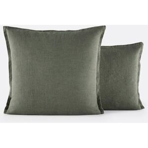 LA REDOUTE INTERIEURS Funda de almohada infantil de lino lavado Linot - 63x63cm - Verde LA REDOUTE INTERIEURS Funda de almohada infantil de lino lavado Linot - 63x63cm - Verde