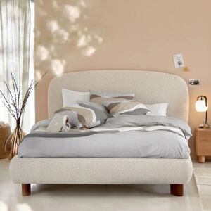 Cama de Bouclé Beige La Redoute Intérieurs - 160x200 cm Cama de Bouclé Beige La Redoute Intérieurs - 160x200 cm