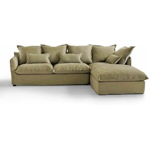 La Redoute Interieurs - Odna - verde oliva - lino - Sofa La Redoute Interieurs - Odna - verde oliva - lino - Sofa