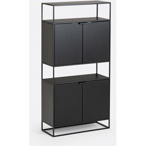 La Redoute Interieurs Armario de entrada Hiba - Estilo industrial, 4 puertas La Redoute Interieurs Armario de entrada Hiba - Estilo industrial, 4 puertas
