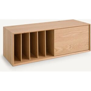 Am.pm Archivita XL Rangement vinyles - Chêne, Beige, 110x42cm Am.pm Archivita XL Rangement vinyles - Chêne, Beige, 110x42cm