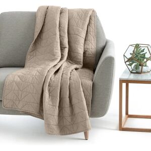 La Redoute Interieurs Sábana de algodón beige con zig-zag - Funda nórdica La Redoute Interieurs Sábana de algodón beige con zig-zag - Funda nórdica