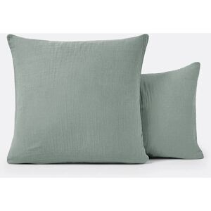 La Redoute Interieurs Funda de Almohada Infantil Kumla - Muselina de Algodón, 50x70cm, Verde La Redoute Interieurs Funda de Almohada Infantil Kumla - Muselina de Algodón, 50x70cm, Verde