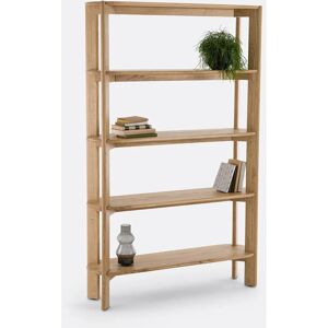 Scaffale Elmo in Rovere Massiccio FSC - 5 Ripiani - Marrone Scaffale Elmo in Rovere Massiccio FSC - 5 Ripiani - Marrone