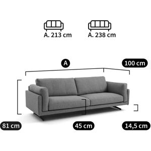 AM.PM Sofá cama César - Algodón/Lino - Diseño Contemporáneo AM.PM Sofá cama César - Algodón/Lino - Diseño Contemporáneo
