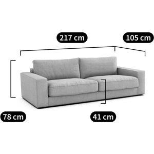 AM.PM Sofá cama Skander - Algodón/Lino - Diseño Italiano AM.PM Sofá cama Skander - Algodón/Lino - Diseño Italiano