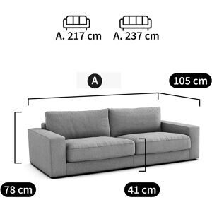 AM.PM Canapé Beige Skander Coton/Lin - Canapé AM.PM Canapé Beige Skander Coton/Lin - Canapé