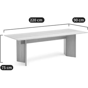 AM.PM Mindo - Table en travertin et chêne pour 8 AM.PM Mindo - Table en travertin et chêne pour 8