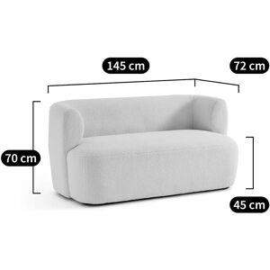 LA REDOUTE INTERIEURS Sofá Nidou - 2 Plazas, Beige, Bouclé - Sofá LA REDOUTE INTERIEURS Sofá Nidou - 2 Plazas, Beige, Bouclé - Sofá