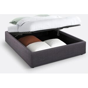 LA REDOUTE INTERIEURS - Papilla - Gris oscuro - 160x200 cm - Cama LA REDOUTE INTERIEURS - Papilla - Gris oscuro - 160x200 cm - Cama
