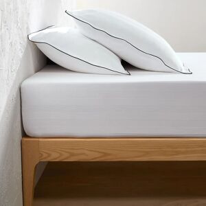 LA REDOUTE INTERIEURS Sábana bajera de algodón satinado - Rayas, 300 hilos, Beige LA REDOUTE INTERIEURS Sábana bajera de algodón satinado - Rayas, 300 hilos, Beige