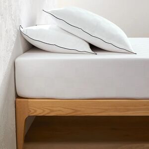 Lenzuola sotto sopra in satin di cotone lavato - Quadri - 300 fili Lenzuola sotto sopra in satin di cotone lavato - Quadri - 300 fili