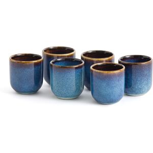 La Redoute Interieurs Tasses à Œufs en Grès à Glace Réactive - Lot de 6 La Redoute Interieurs Tasses à Œufs en Grès à Glace Réactive - Lot de 6