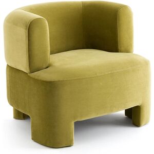 Am.pm Fauteuil en velours Darrel - Modèle Compact, Bas, Décoratif Am.pm Fauteuil en velours Darrel - Modèle Compact, Bas, Décoratif