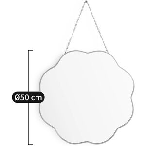 Espejo de latón Uyova - 50cm de diámetro, Colgado con cadena Espejo de latón Uyova - 50cm de diámetro, Colgado con cadena