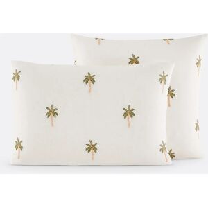 La Redoute Interieurs Funda de Almohada de Algodón/Lino con Bordado La Redoute Interieurs Funda de Almohada de Algodón/Lino con Bordado