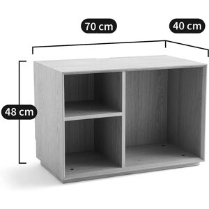 Am.pm Mikube Módulo de almacenamiento - 3 compartimentos, MDF Am.pm Mikube Módulo de almacenamiento - 3 compartimentos, MDF