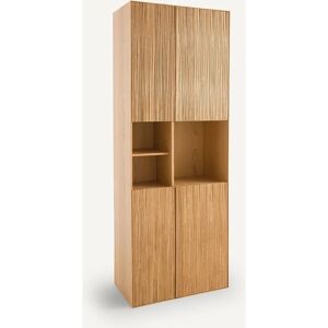 Am.pm Mikube Bibliothèque 4 portes en Chêne - Système de rangement modulaire Am.pm Mikube Bibliothèque 4 portes en Chêne - Système de rangement modulaire