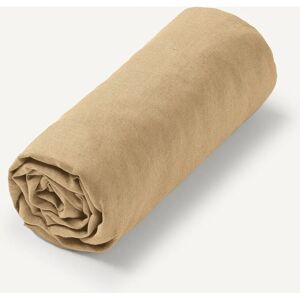Am.pm Elina Lavable Lino Fitted Sheet Camel - Fitted Sheet Am.pm Elina Lavable Lino Fitted Sheet Camel - Fitted Sheet