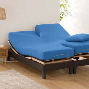 La Redoute Interieurs Sábana bajera algodón para cama articulada - Azul La Redoute Interieurs Sábana bajera algodón para cama articulada - Azul