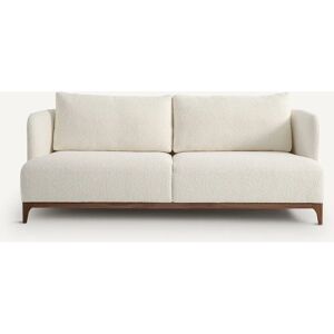 Sofá compacto de tela Jabote de AM.PM con patas de nogal - Sofá Sofá compacto de tela Jabote de AM.PM con patas de nogal - Sofá