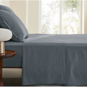 Am.pm Sabbal Sábana de algodón percal lavado - 180 x 290 cm - Gris Am.pm Sabbal Sábana de algodón percal lavado - 180 x 290 cm - Gris
