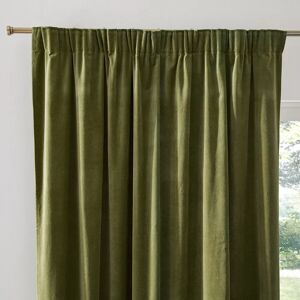 LA REDOUTE INTERIEURS Cortina de terciopelo - Plisada, Atenuación, Verde LA REDOUTE INTERIEURS Cortina de terciopelo - Plisada, Atenuación, Verde