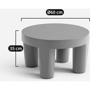 Am.pm Mesa de jardín Jableh - Resistente a la intemperie, Diseño único Am.pm Mesa de jardín Jableh - Resistente a la intemperie, Diseño único