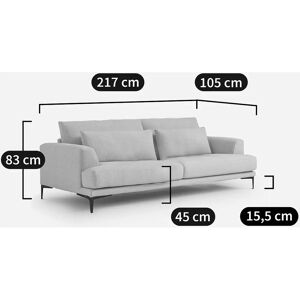 AM.PM Canapé Velours Marsile - Sofa 3 Places AM.PM Canapé Velours Marsile - Sofa 3 Places