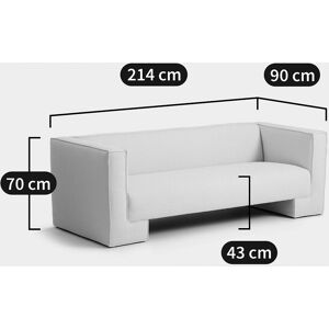 Canapé Capu de La Redoute Interieurs - 3 Places, Beige, Bouclé Canapé Capu de La Redoute Interieurs - 3 Places, Beige, Bouclé