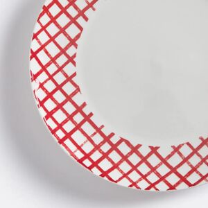 La Redoute Interieurs - Aline - rojo - 27 cm - juego de 4 platos La Redoute Interieurs - Aline - rojo - 27 cm - juego de 4 platos
