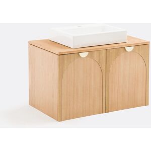 LA REDOUTE INTERIEURS - Gisela - Marrón - Haya - Mueble de baño LA REDOUTE INTERIEURS - Gisela - Marrón - Haya - Mueble de baño